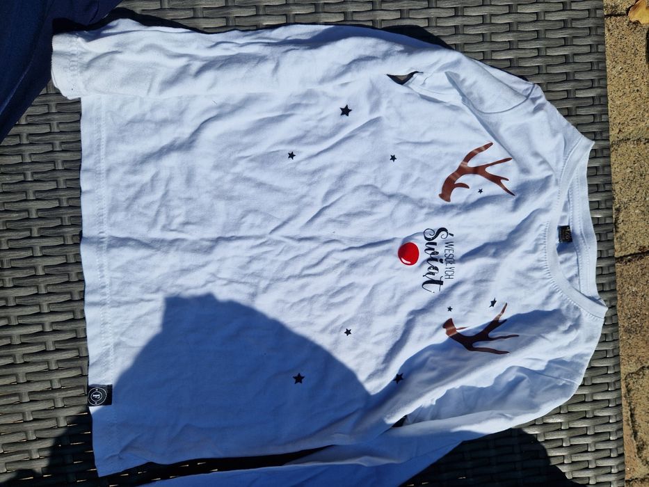 Biała świąteczna bluzeczka 128