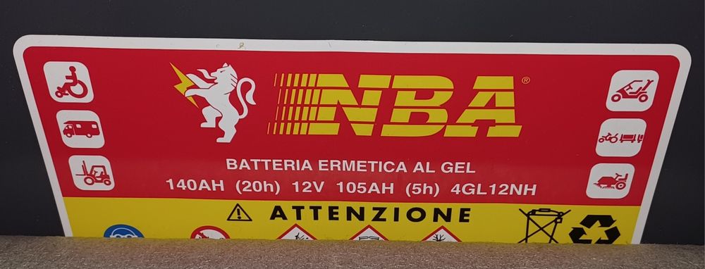 Гелева акумуляторна батарея NBA 4 GL 12 NH (12V-105AH)