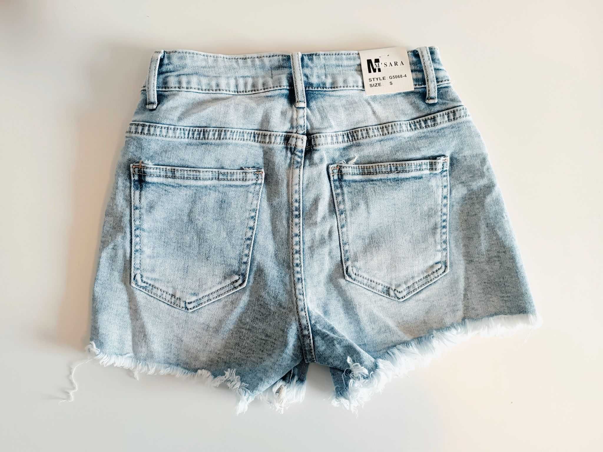 szorty spodenki jasny jeans XL