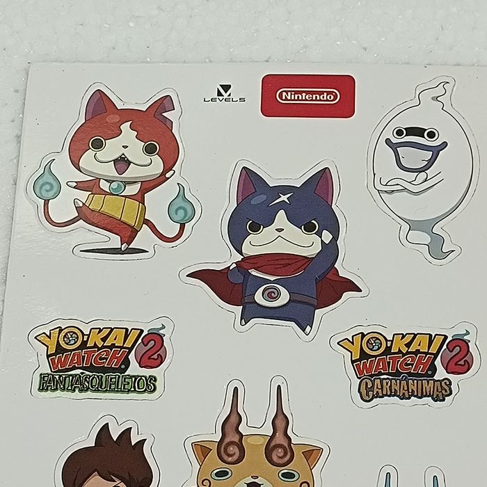 Yo-Kai Watch 2 Magnetic Stickers 2017 Nintendo Level 5 RARO Novo