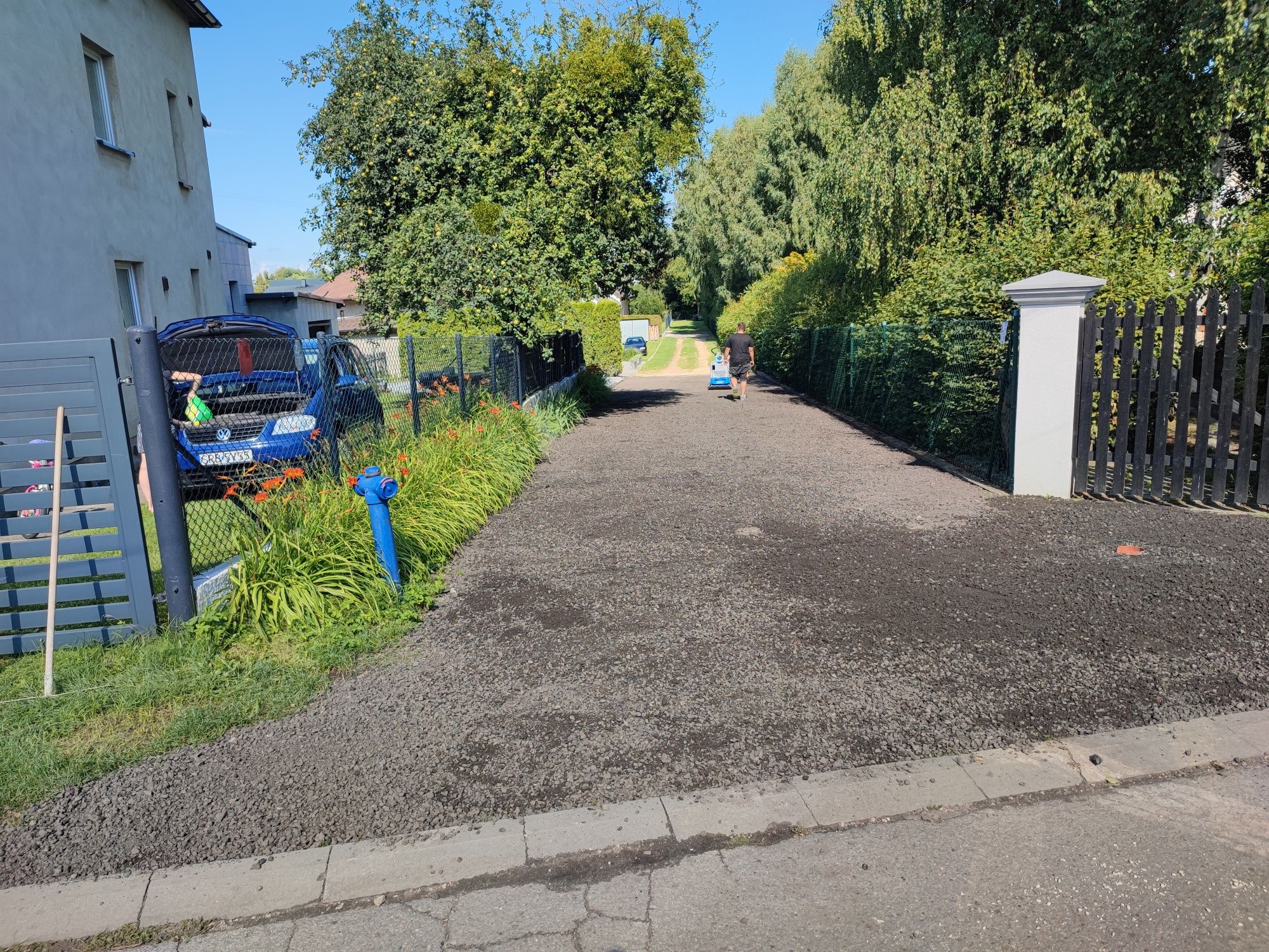 Utwardzenie drogi z frezu asfaltowego