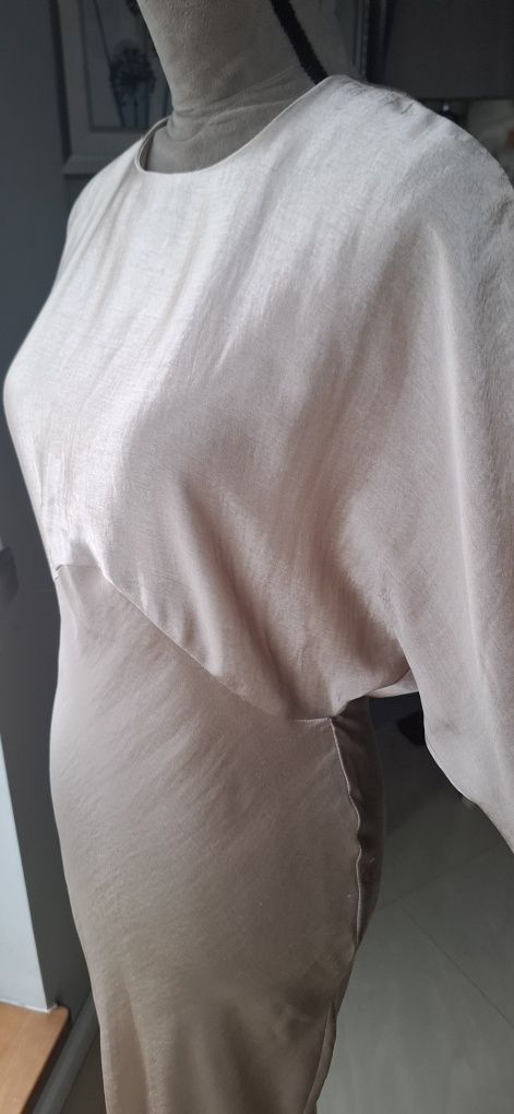 Sukienka długa złota Asos roz.38 M