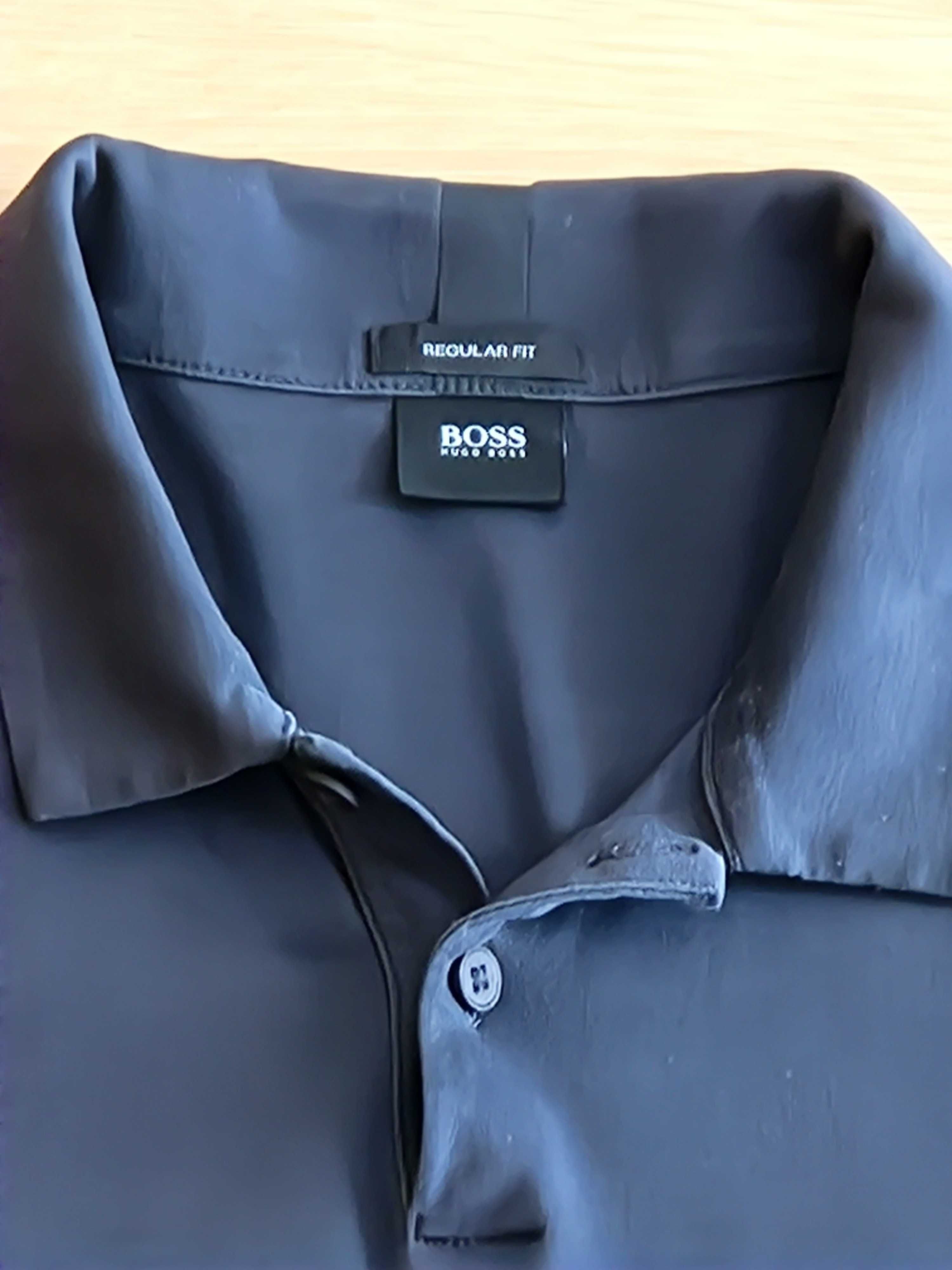 Polo Azul-Marinho Hugo Boss (Tamanho M)