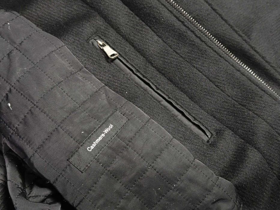 HUGO BOSS кашемірове пальто утепленне чорне ХЛ