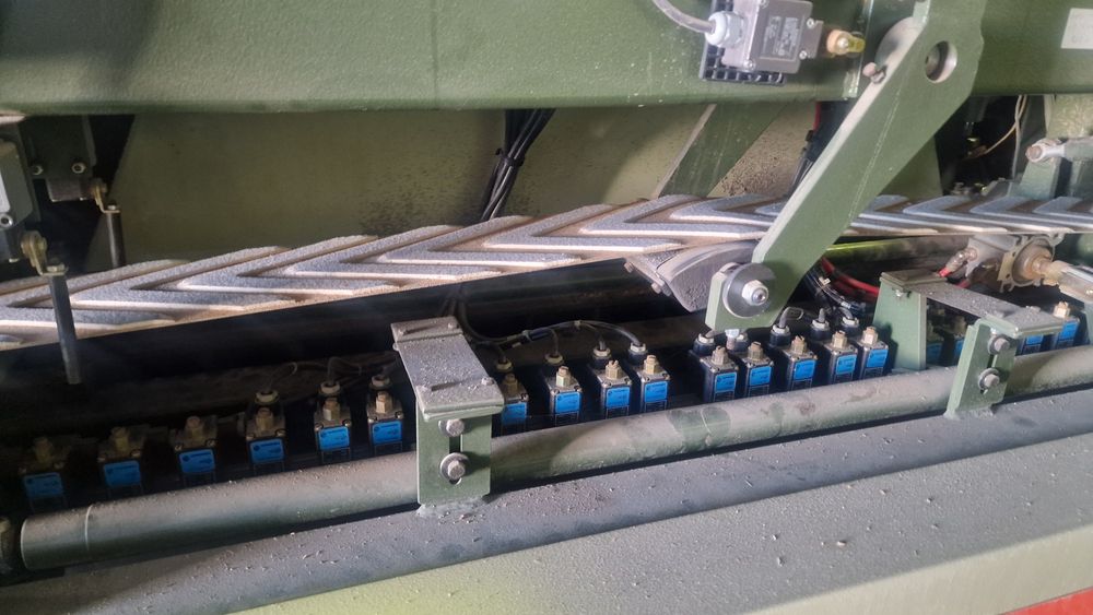 Lixadeira calibradora de acabamentos com banda transversal maquinas de