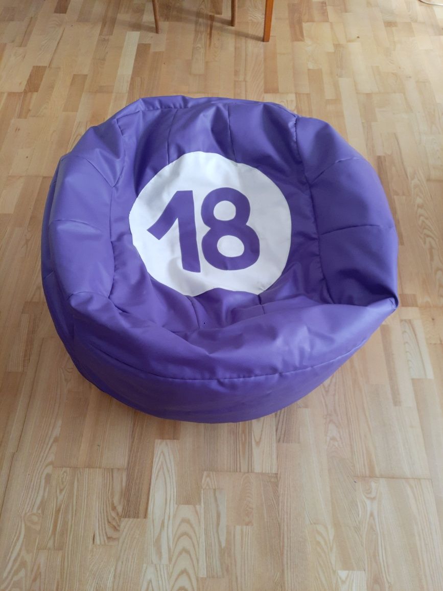 Pufa fotel 18 fioletowa