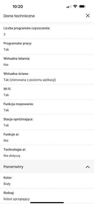 Robot sprzątający XIAOMI Vacuum X10 EU