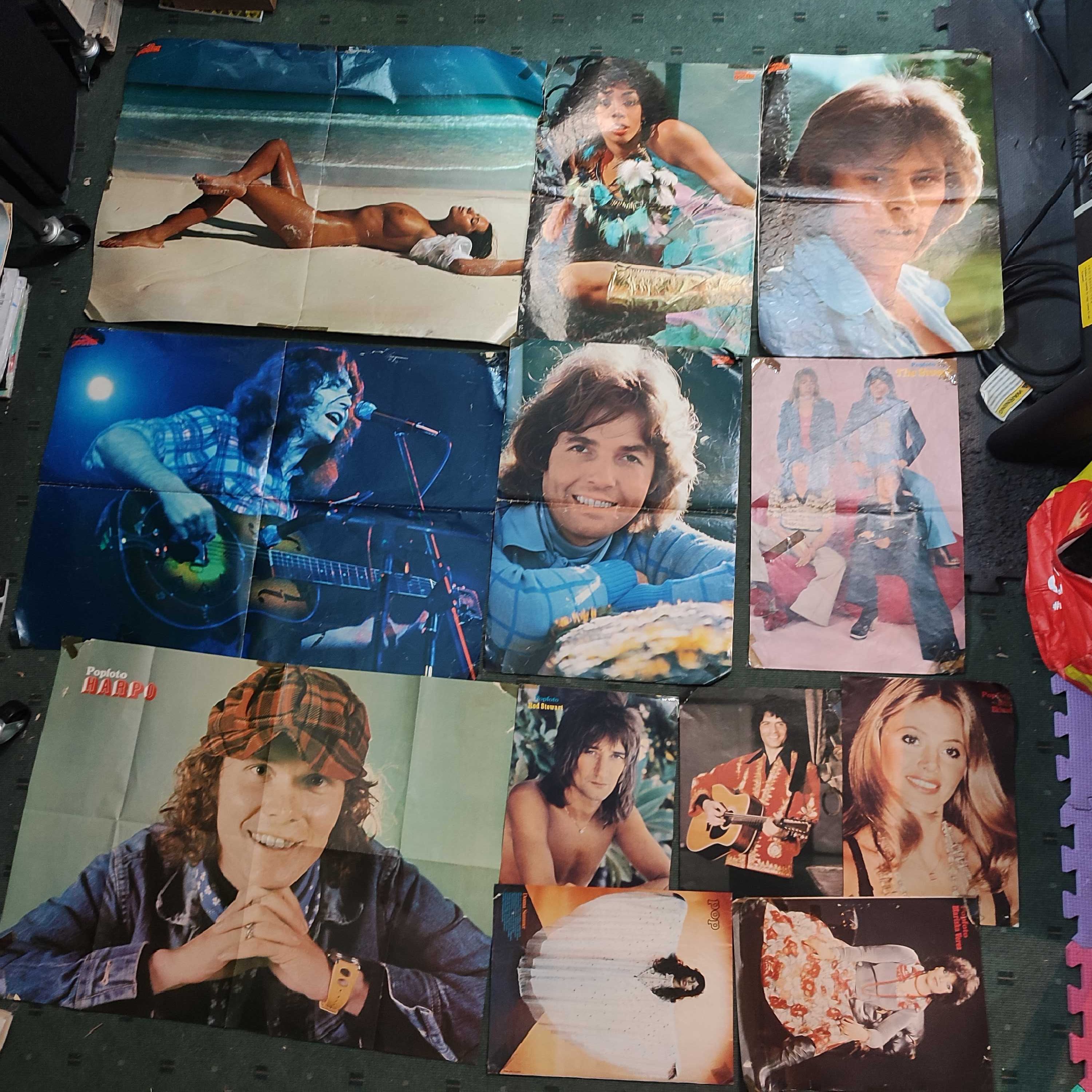 Lote 70 Posters antigos Música/Cinema
