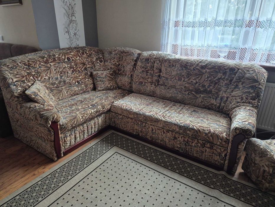 Narożnik z funkcją spania 180cmx 250 cm plus fotel