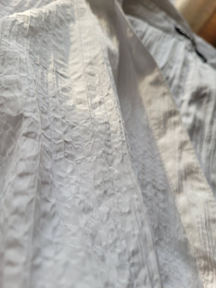 Bluzka damska 38 koszula biała krótki rękaw