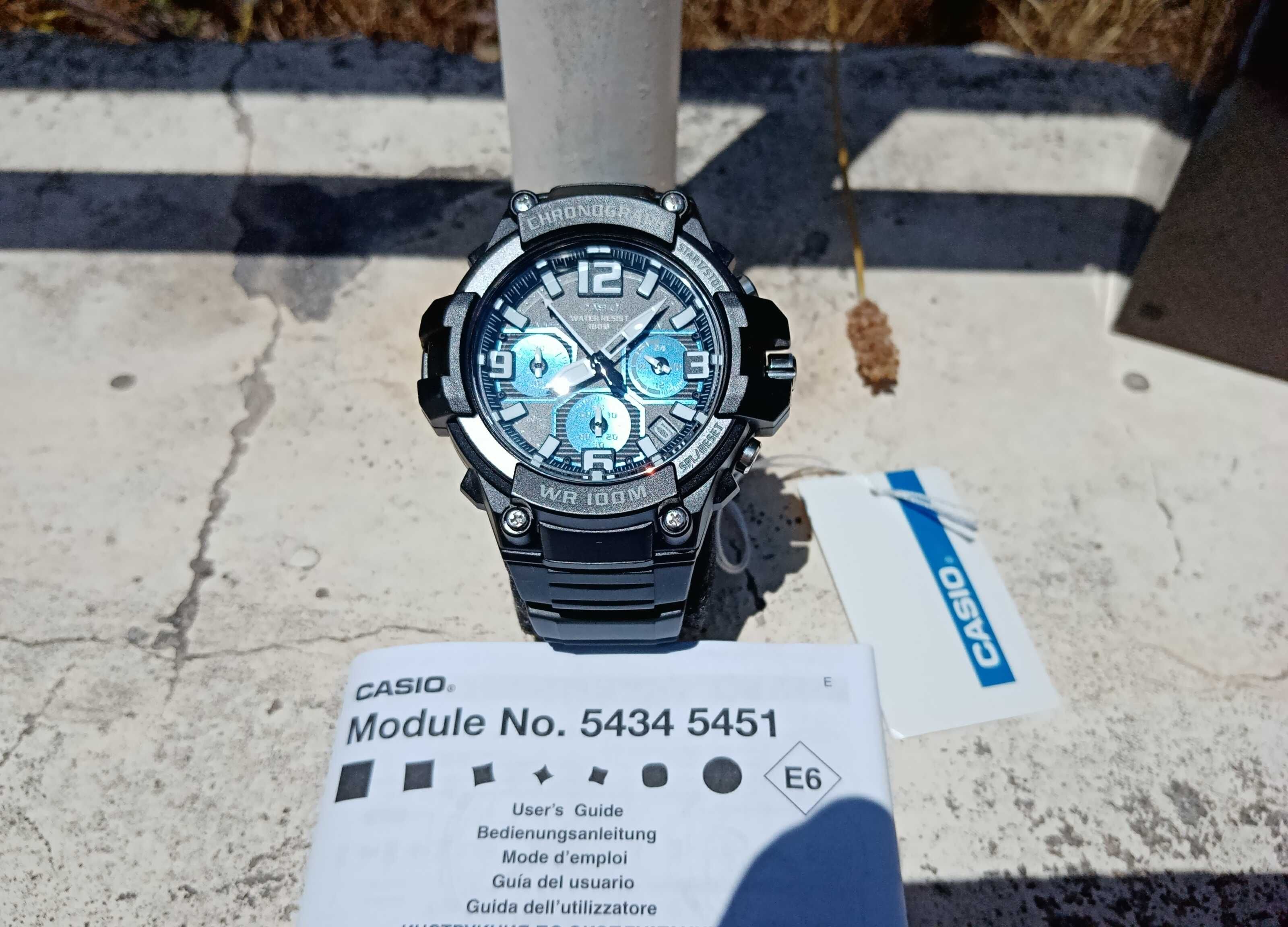 Casio MCW-100H-1A2VEF Pilot - Novo e Original