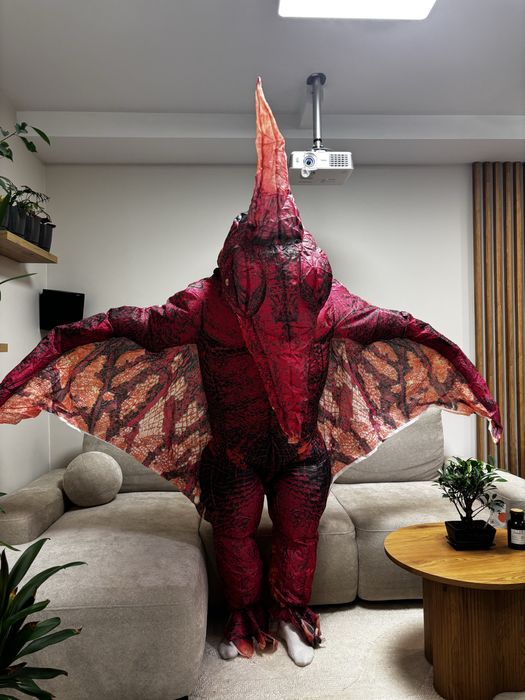 Strój przebranie kostium dmuchany pterodaktyl dinozaur XXL ogromny