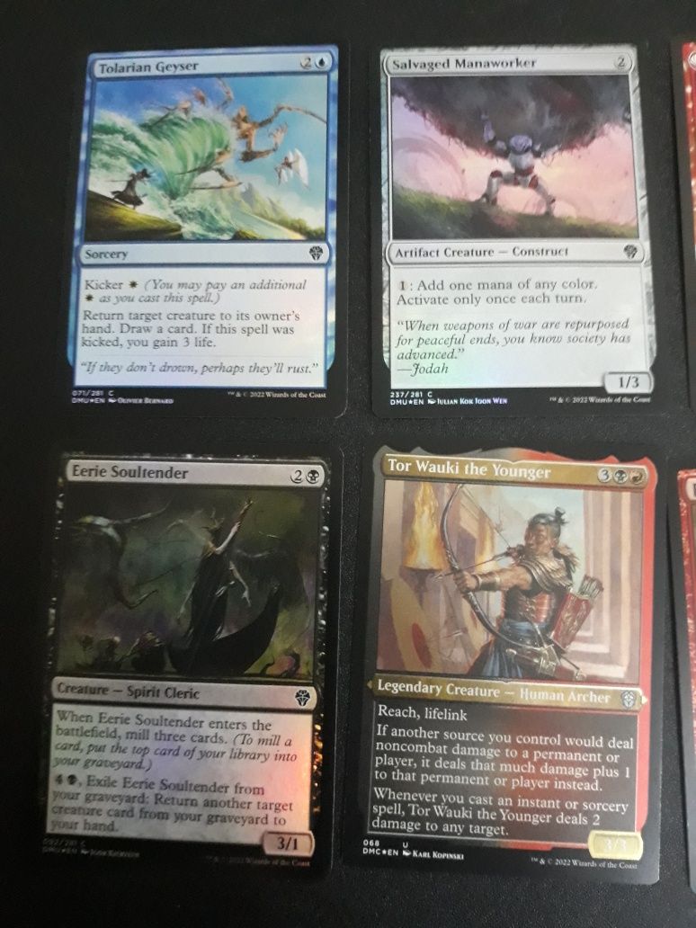 9 cartas magic, 8 brilhantes