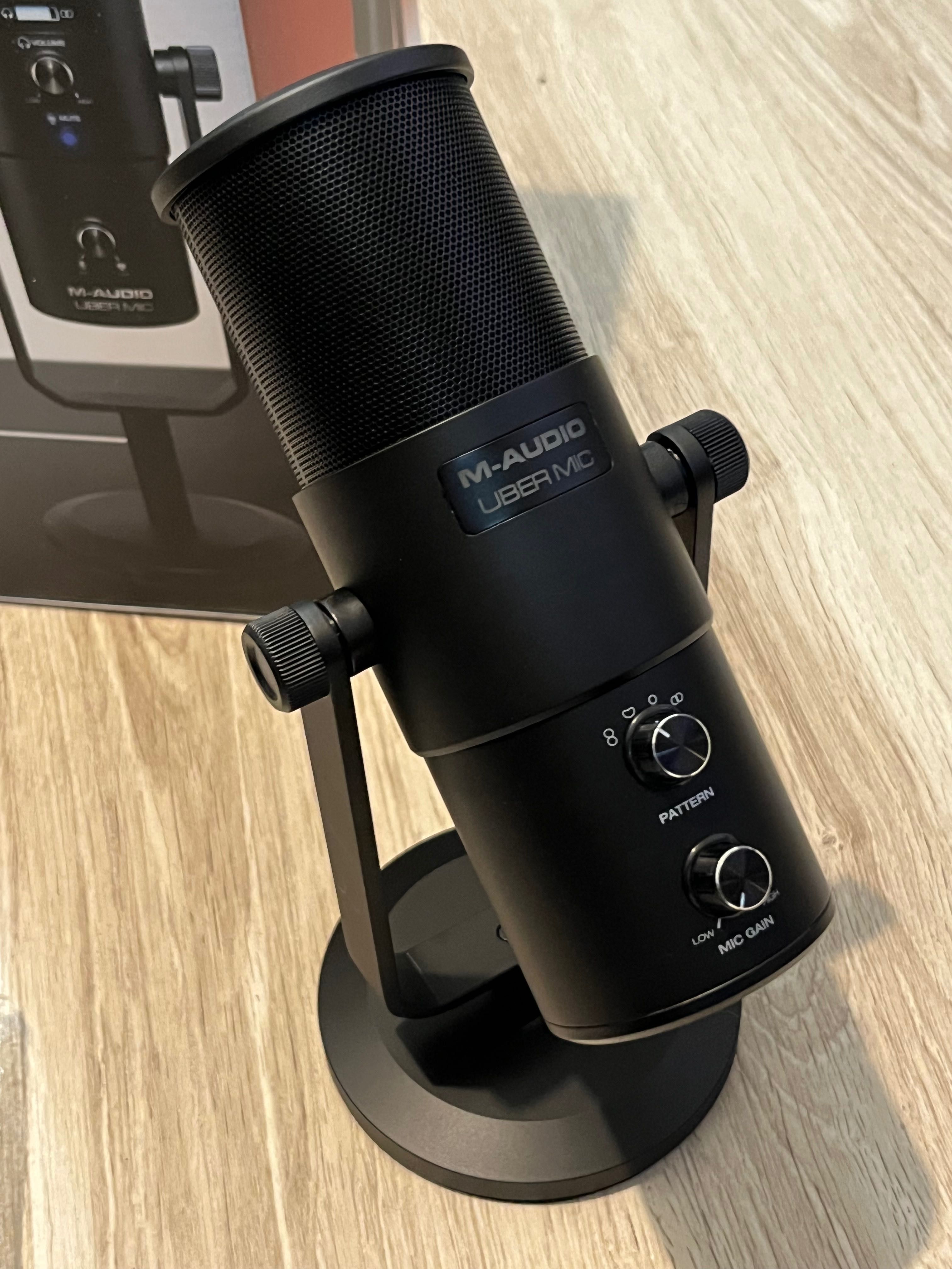 Mikrofon pojemnościowy NOWY studyjny USB M-Audio Uber Mic do komputera