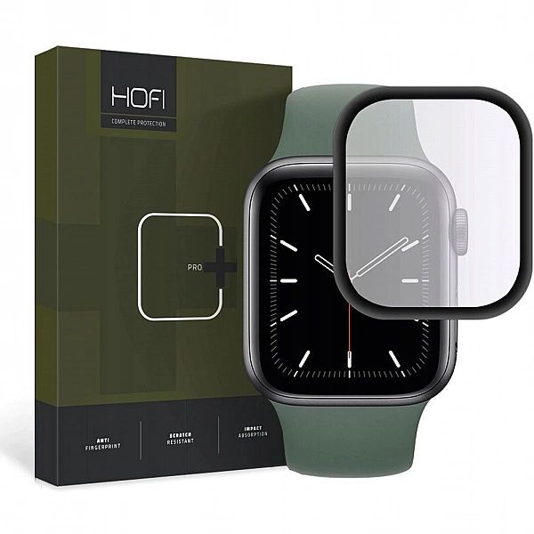 Szkło Hybrydowe Hofi Hybrid Glass Apple Watch 4 / 5 / 6 / Se (44mm) Bl