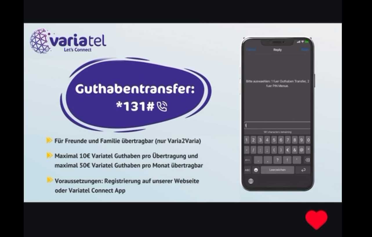 VARIAtel DE +49 Starter Niemcy SIM Card Prepaid Active