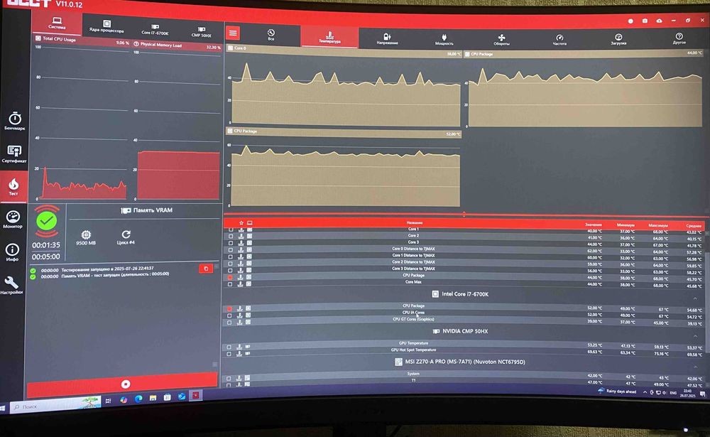 Видеокарта  майнинг NVIDIA CMP 50HX MINER 10240MB как новая ОБМЕН