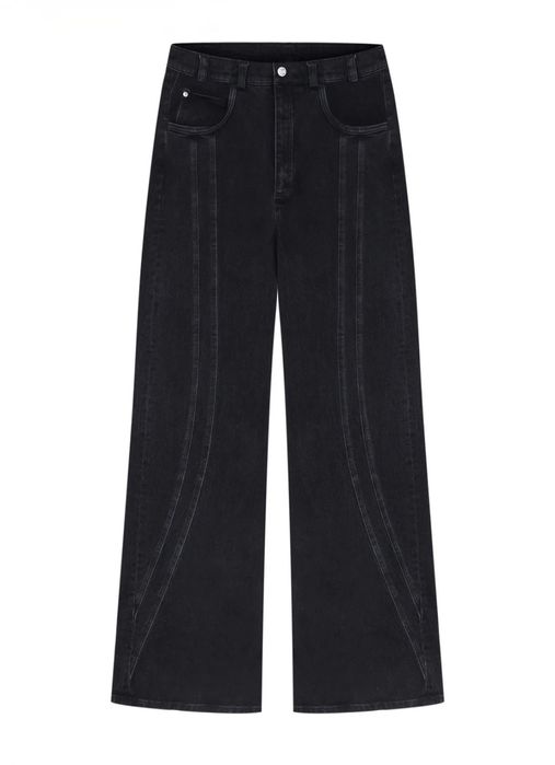 джинсы Button Cross Baggy Black