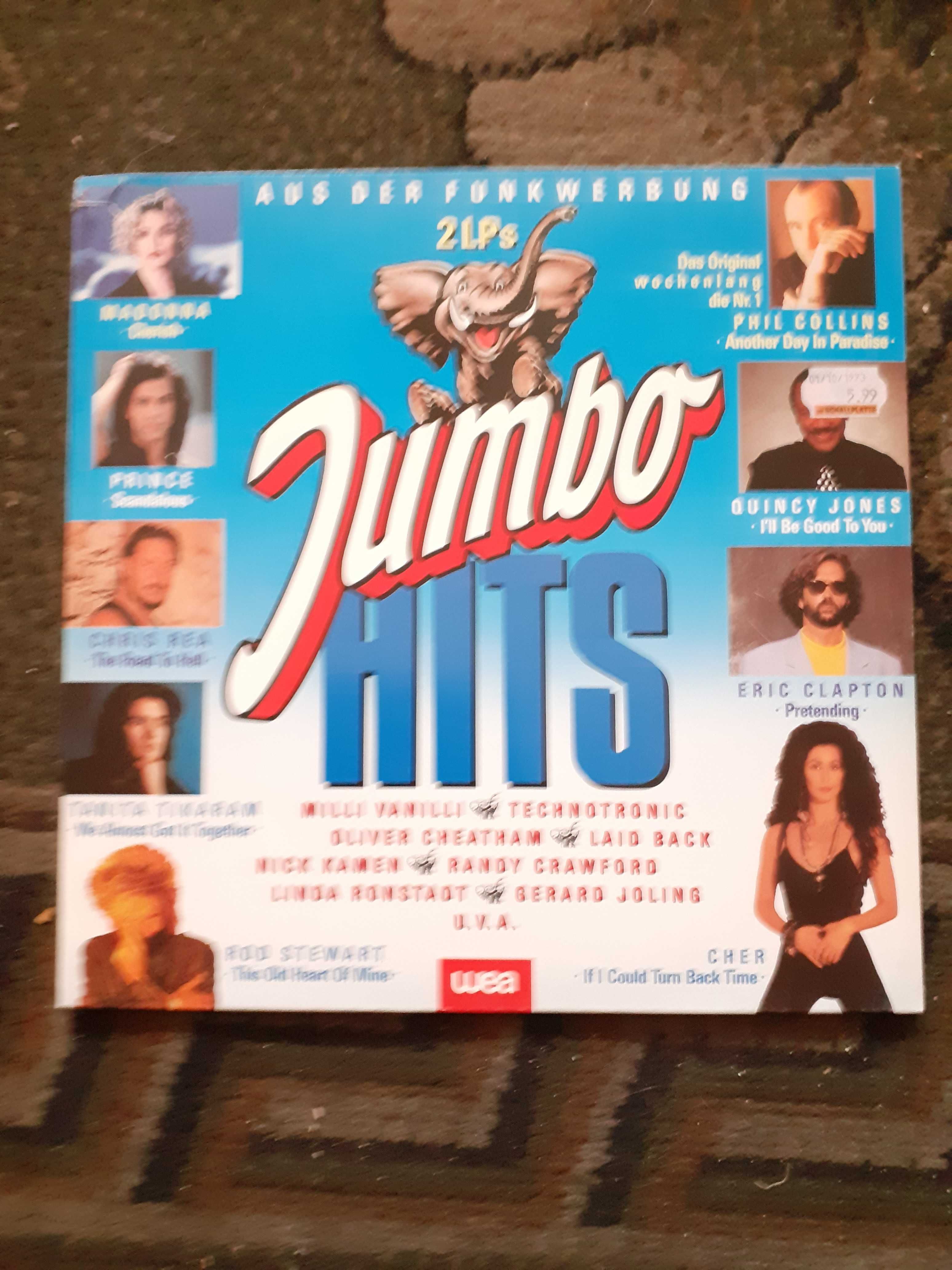 V/a Jumbo Hits 2lp E Clapton TTikaram,Chris Rea,P.Collins,Madonna
