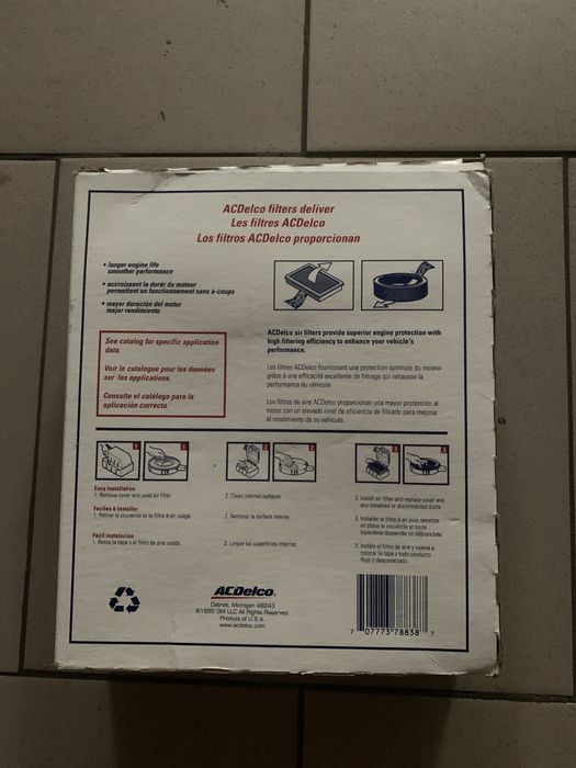 Chevrolet Volt 1 фильтр