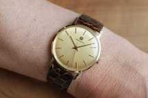 ZENITH złoty 14k  - cal. 2572 - !!! fantastyczna tarcza !!! - rok 1977