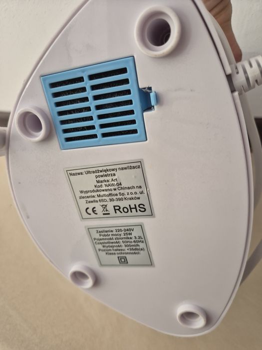 Nawilżacz powietrza HanksAir plus dodatkowy filtr