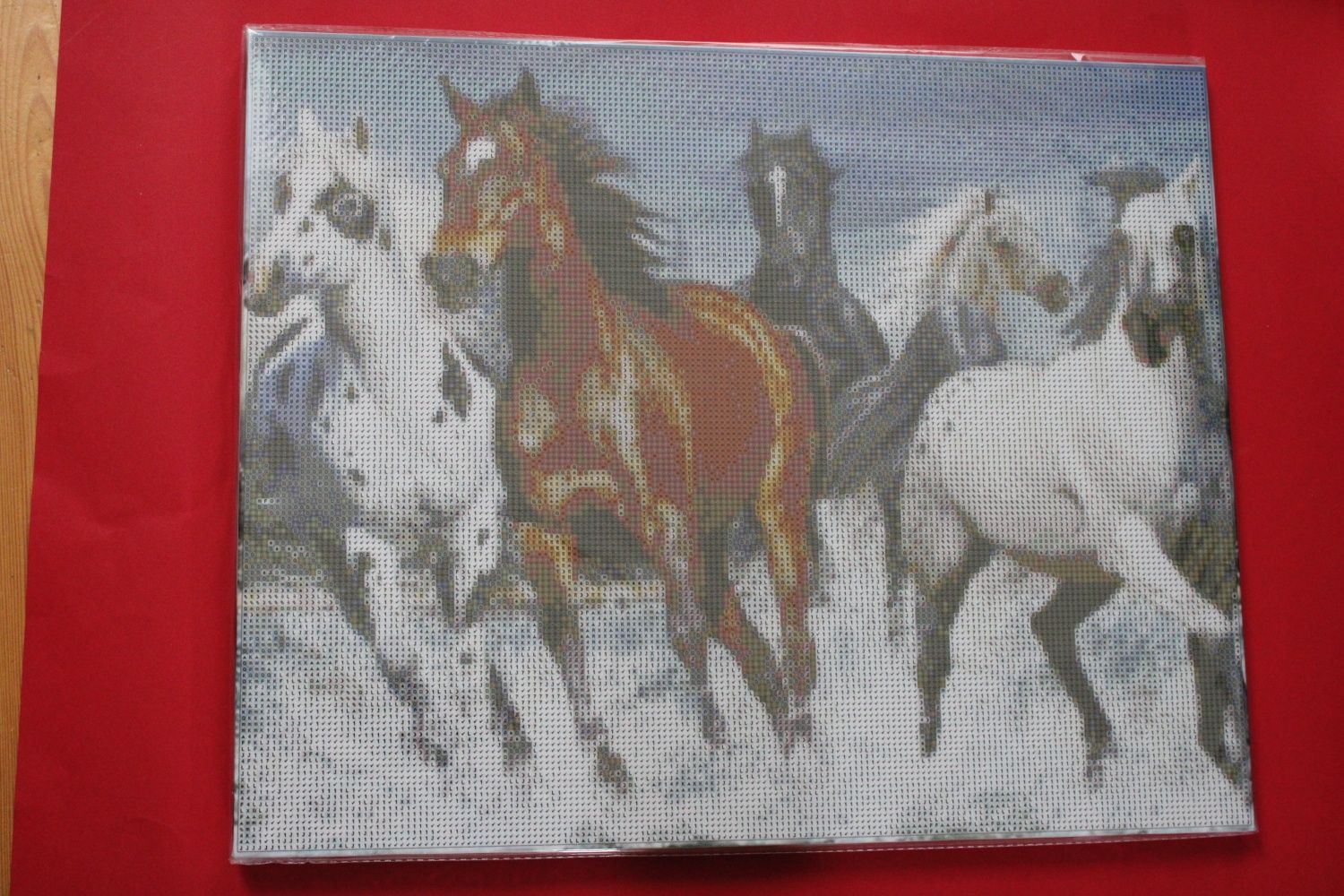 Haft diamentowy obraz na ramie 40x50 konie