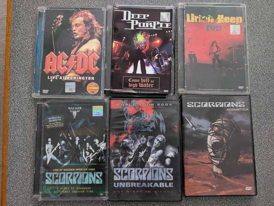 DVD ліцензія David Gilmour, Pink Floyd. Roger Waters. Styx. Eagles