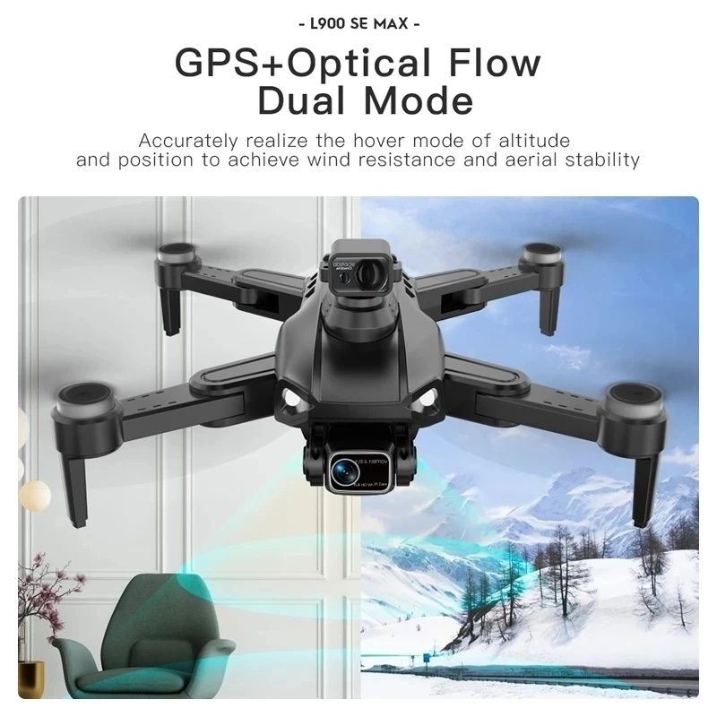 АКЦІЯ_Drone L900 Pro se та Max GPS optical квадрокоптер дрон