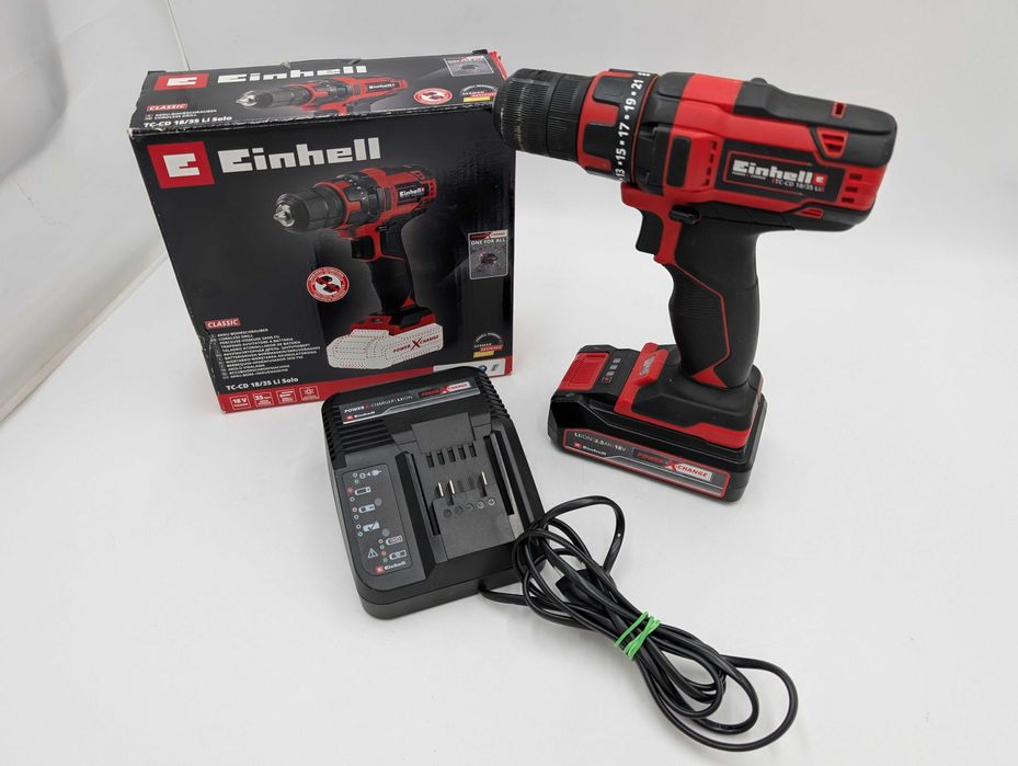 Wkrętarka Einhell Tc-Cd 18/35 LI + Aku + Ładowarka + Pudełko