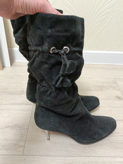 Сапоги женские зимние замшевые 39-40