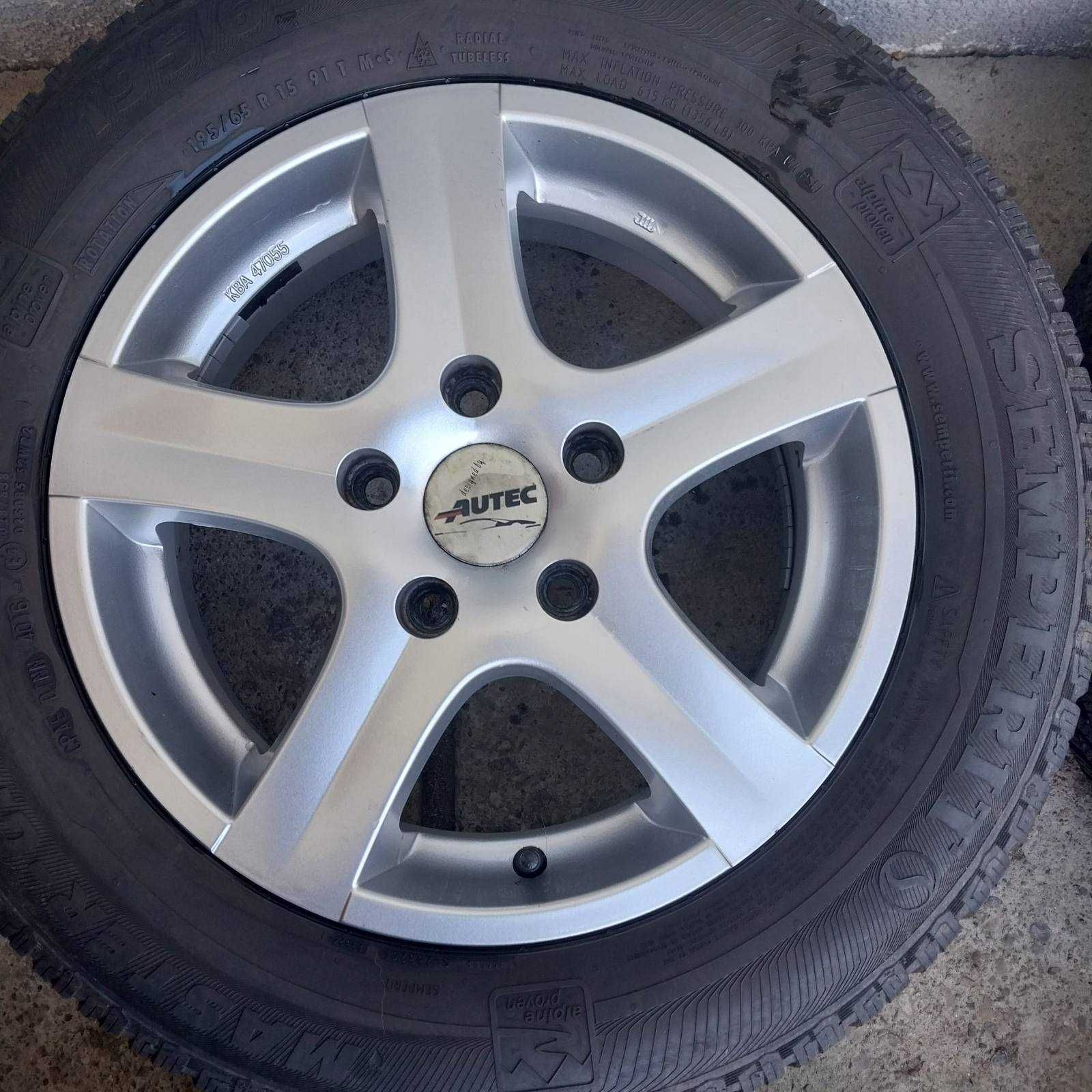 легкосплавні диски R15 5x114 Kia Hyundai Mazda з шинами 195/65 R15