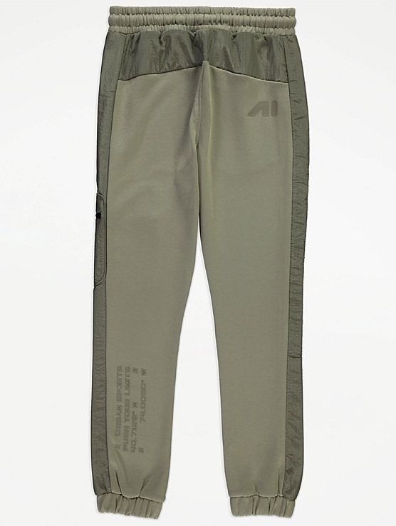 146 152 George spodnie dresowe wygodne sportowe khaki z gumką w pasie