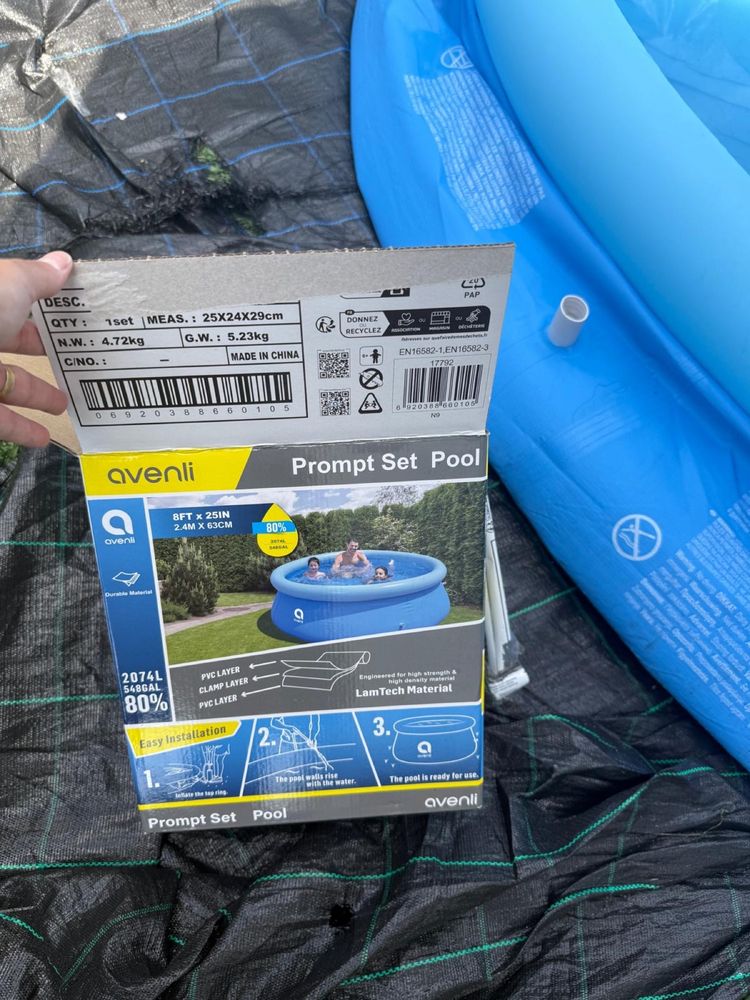 Piscina usada apenas 4x