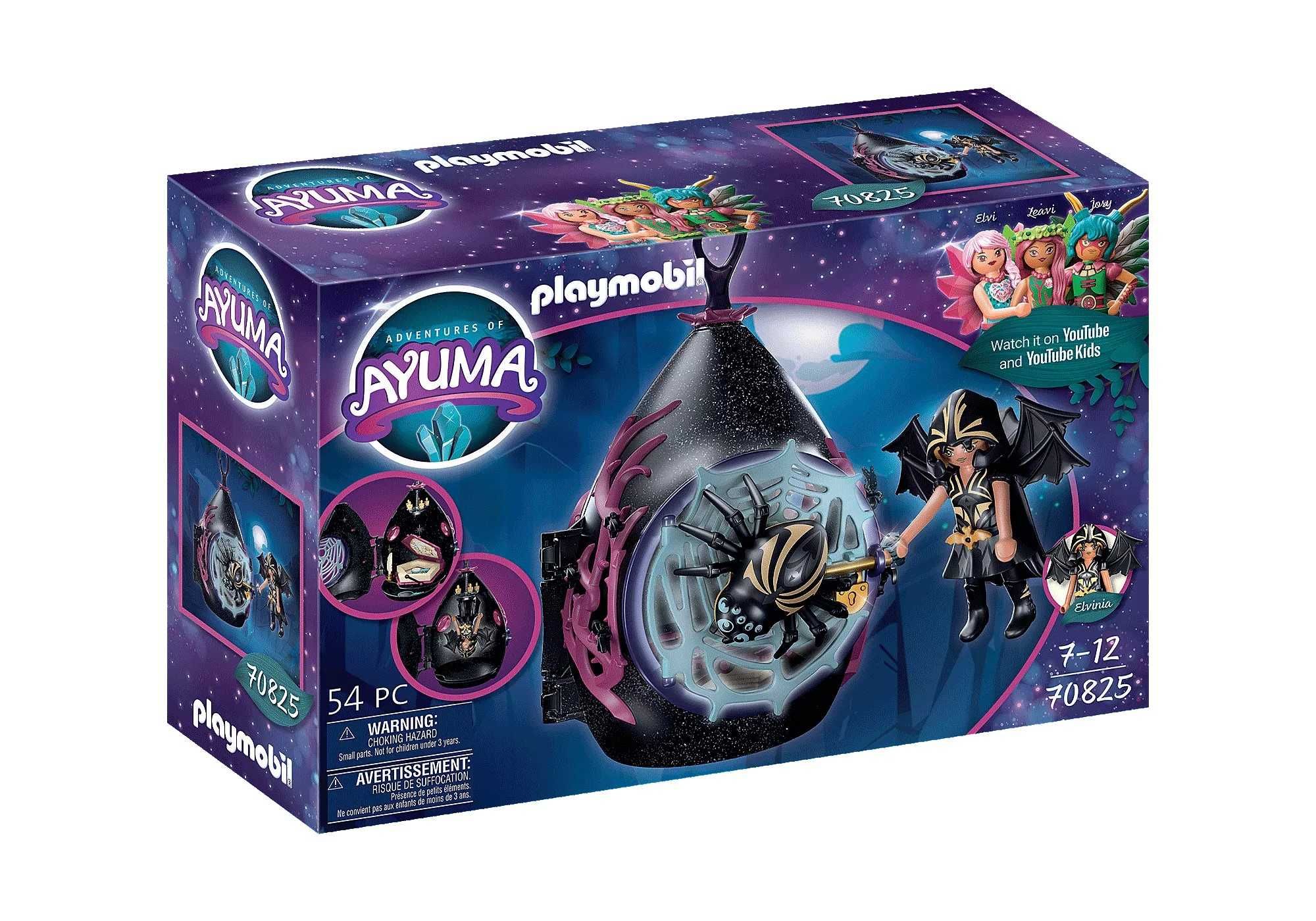 Kryjówka Bed Fairies Ayuma Playmobil, 70825, Zestaw  54 części