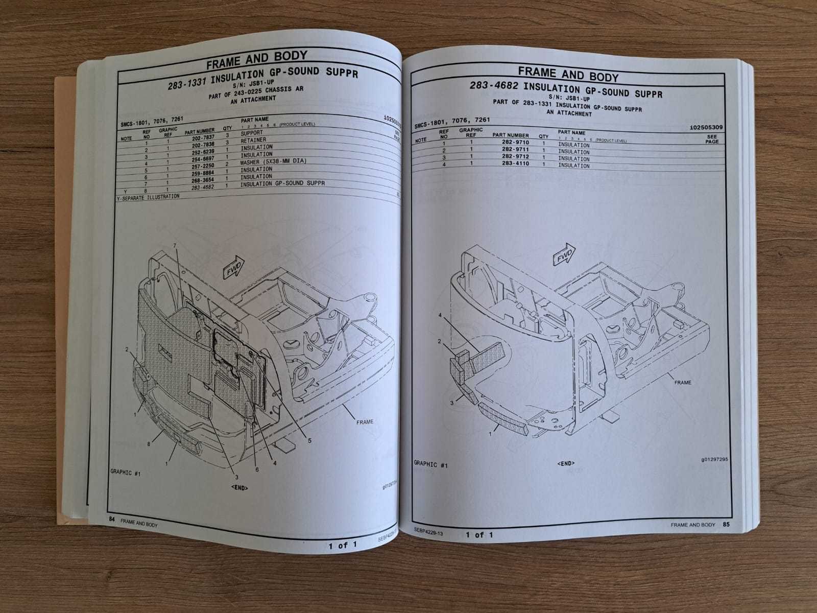 Katalog części CATERPILLAR 301.6C & 301.8C Minikoparki hydrauliczne