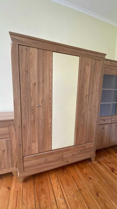 Zestaw mebli Bergen - Black Red White