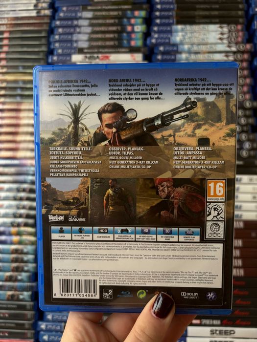 Гра Sniper Elite 3 на ps4, диск з грою на пс 4, ліцензія