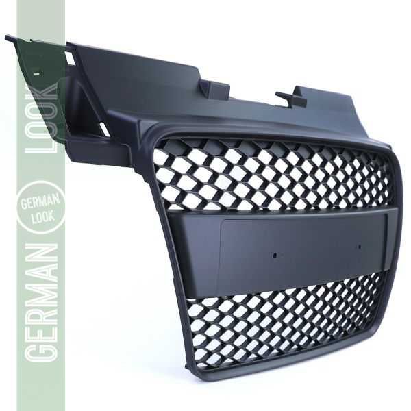 Grelha estilo RS preta fosca s/ emblema Audi TT 8J pré-facelift 06a10