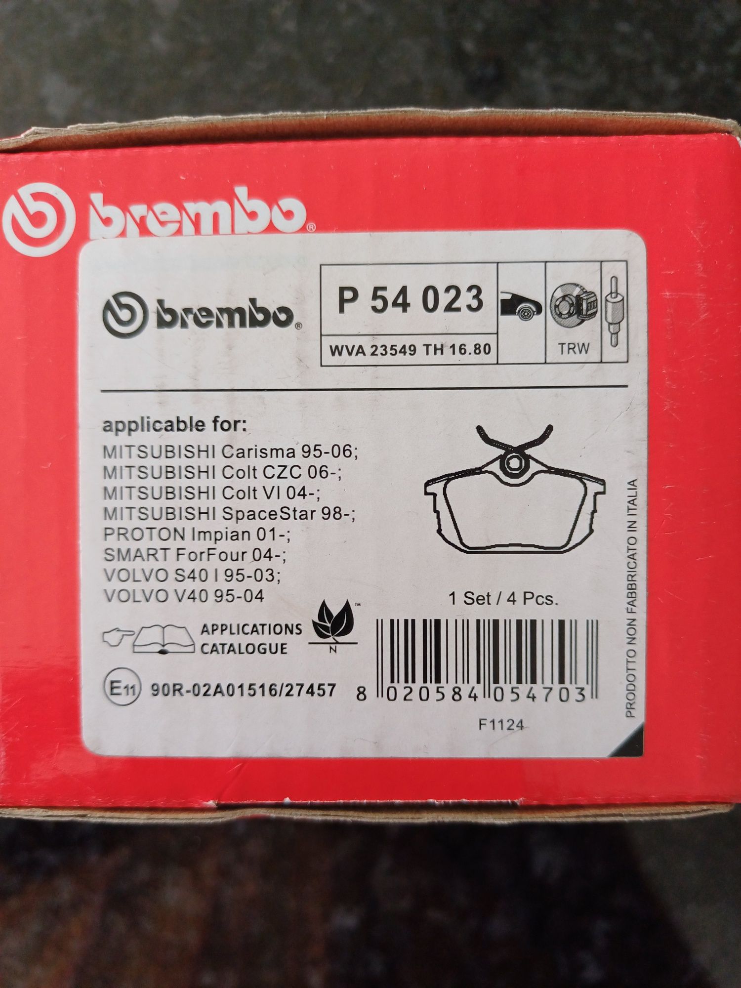 Pastilhas auto brembo