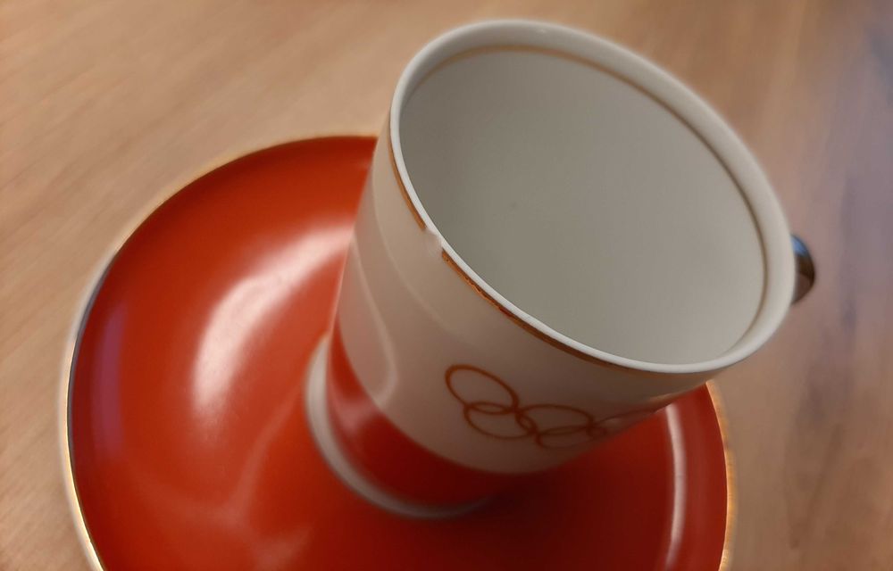 serwis kawowy Ćmielów model Goplana, proj. W. Potacki, PKOL, lata 60