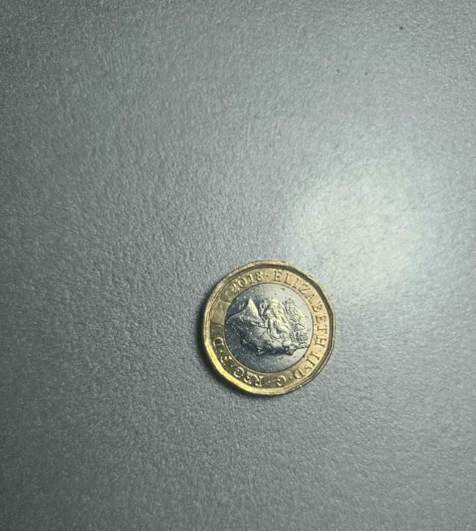 Монета One pound 2018 року,Британський рарітет у чудовій якості