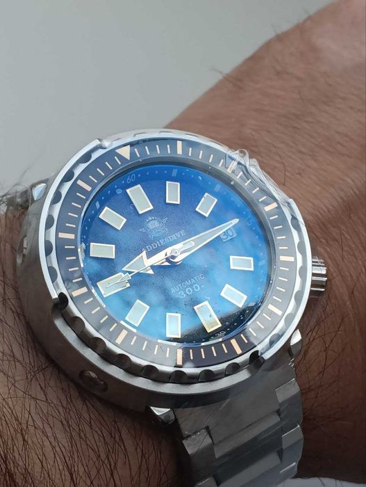 Годинник наручний/часы addiesdive 44мм тунець seiko NH35 WR300m дайвер