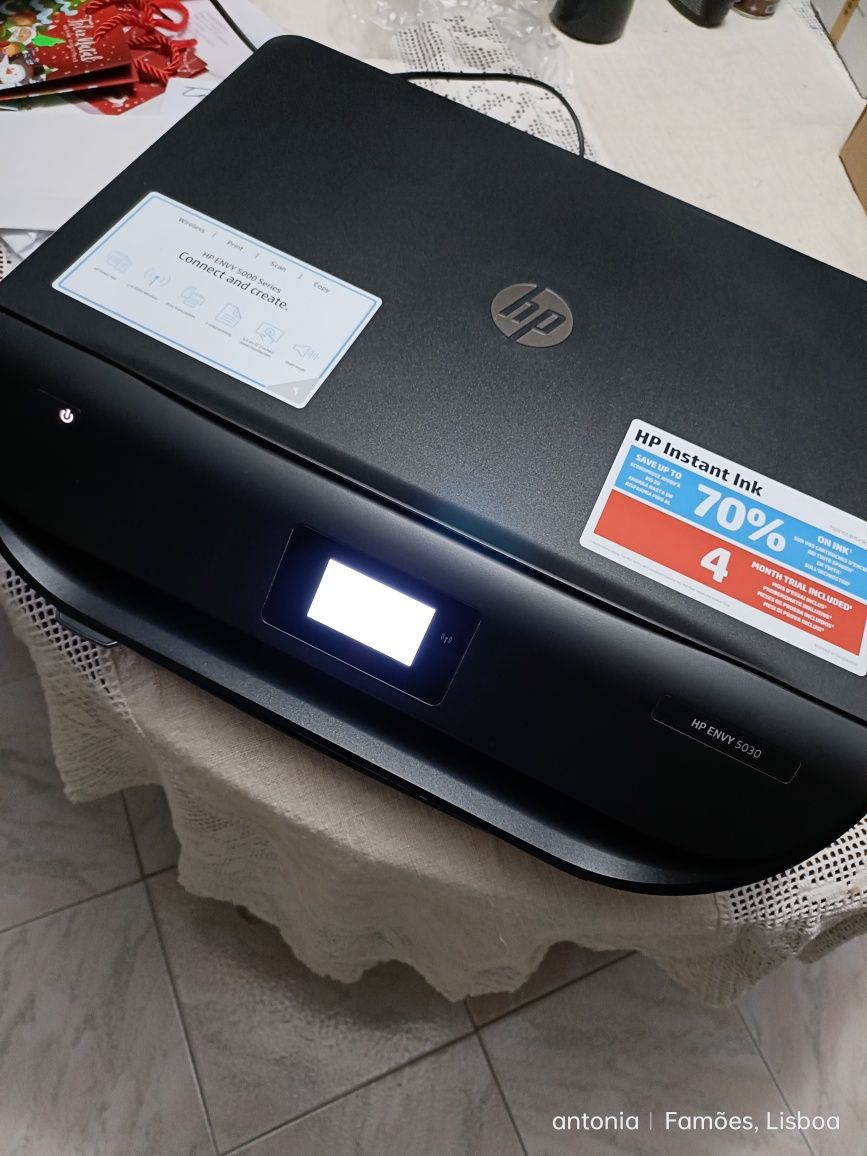 Impressora preta HP