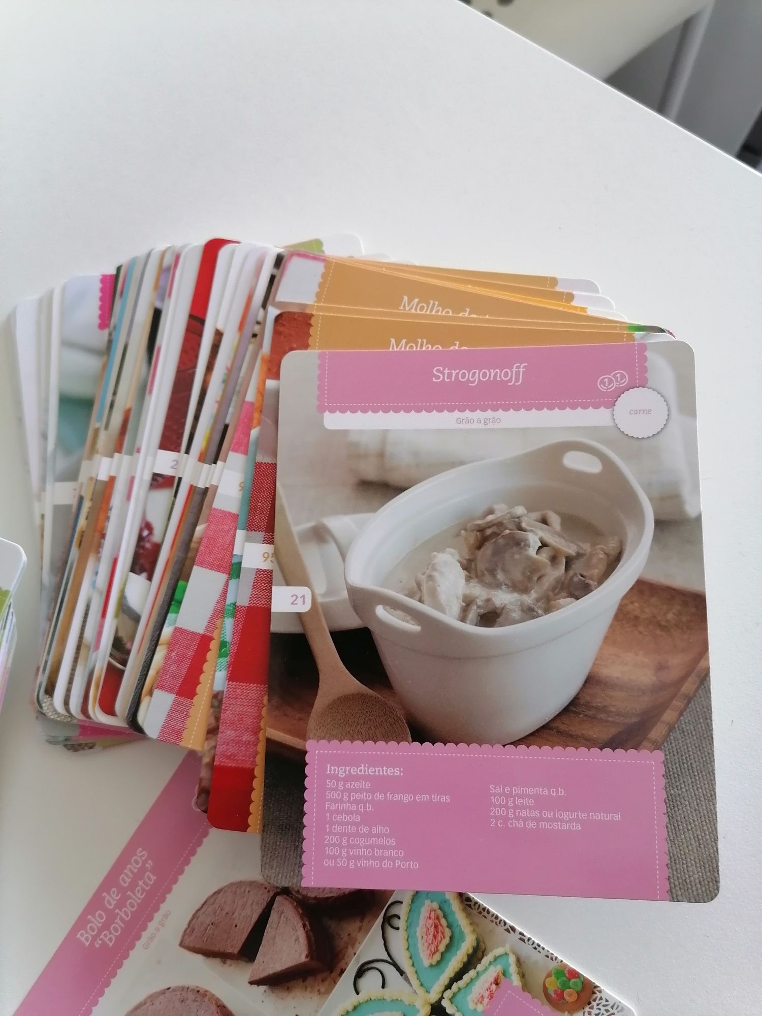 Caixa Metal com receitas Bimby