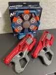 Бластер Hasbro Nerf Cycloneshock Mega + Jazwarez Flip Target