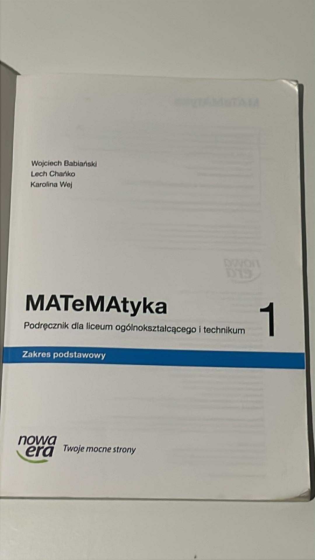Matematyka klasa 1 zakres podstawowy