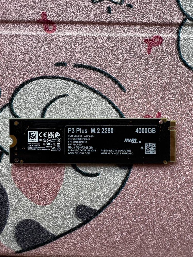 Набір комплектуючих до ноутбука Crucial SSD M.2 4TD+RAM DDR5 32GB