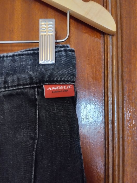 Saia com pregas de ganga