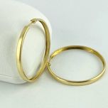 Zjawiskowe ZŁOTE kolczyki DUŻE lśniące KOŁA 3,8cm PR. 585 (14K)